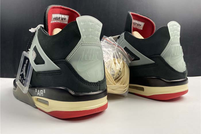 OFF-WHITE x Air Jordan 4 “Bred  CV9308 001