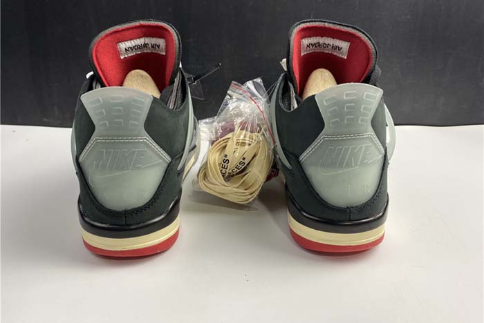 OFF-WHITE x Air Jordan 4 “Bred  CV9308 001